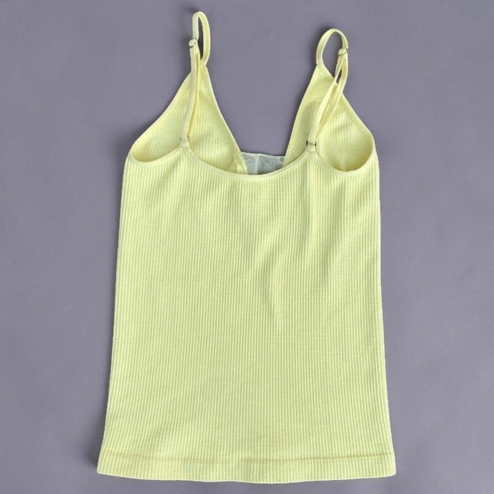 Intimately Free People Ribbed Deep V Mesh Cami Tank XS/S - Picture 4 of 5